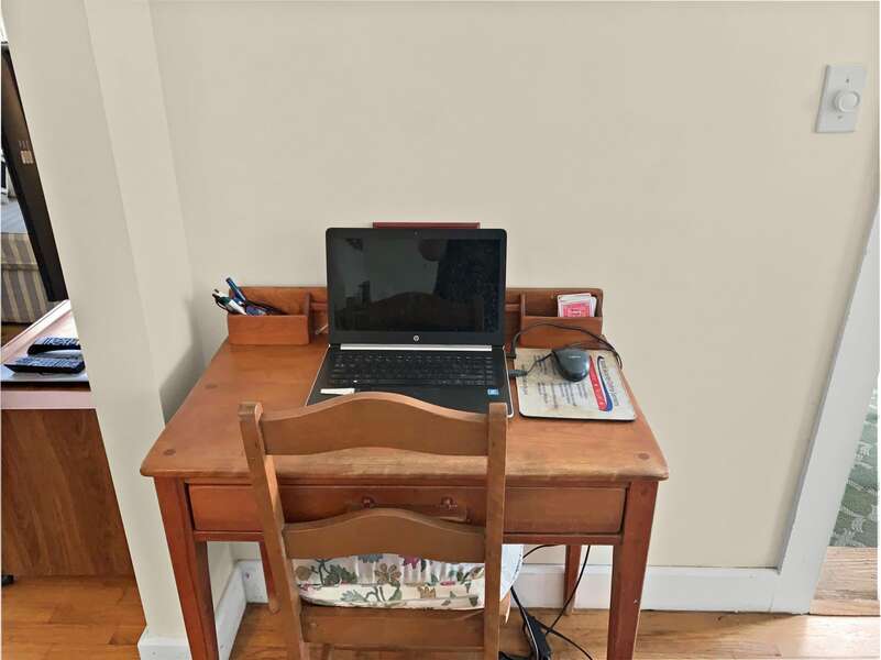 Desk for remote work- 104 Deep Hole Road South Harwich Cape Cod New England Vacation Rentals