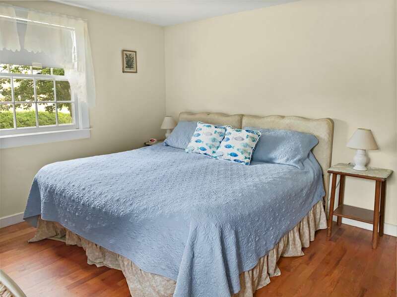 Master Bedroom with King bed (2 twins together) - 104 Deep Hole Road South Harwich Cape Cod New England Vacation Rentals