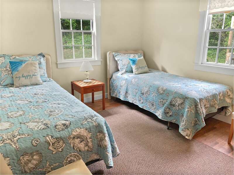 Bedroom #2 with 2 Twins - 104 Deep Hole Road South Harwich Cape Cod New England Vacation Rentals