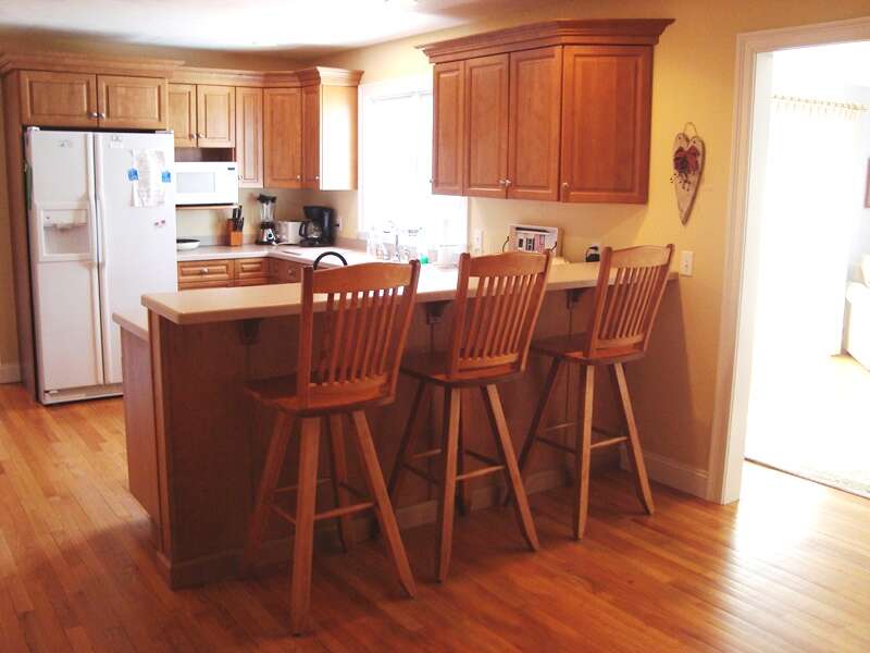 Breakfast Bar in kitchen - 118 Deep Hole Road South Harwich Cape Cod New England Vacation Rentals