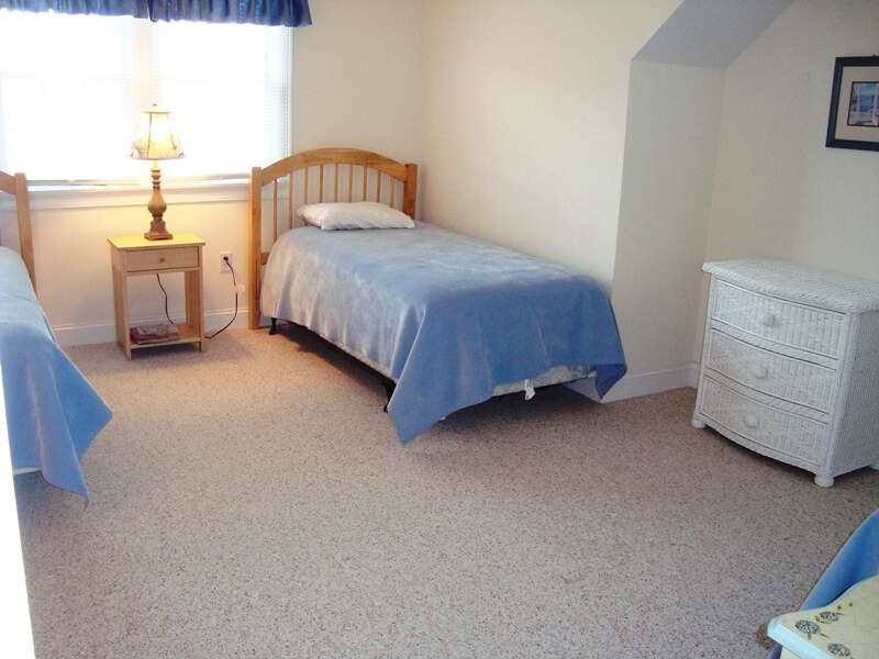 2nd Floor Bedroom #2 with 3 Twin Beds - 118 Deep Hole Road South Harwich Cape Cod New England Vacation Rentals