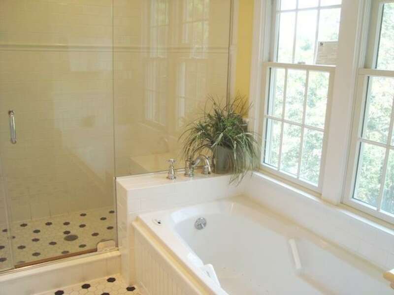Master bath with Jacuzzi and shower - 138 Soundview Avenue Chatham Cape Cod New England Vacation Rentals