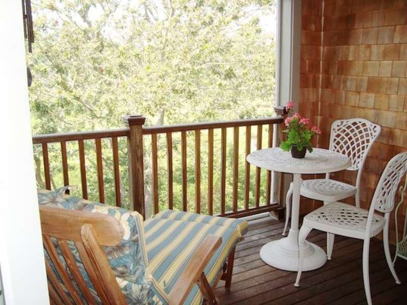 Private screened in balcony to master suite - 138 Soundview Avenue Chatham Cape Cod New England Vacation Rentals