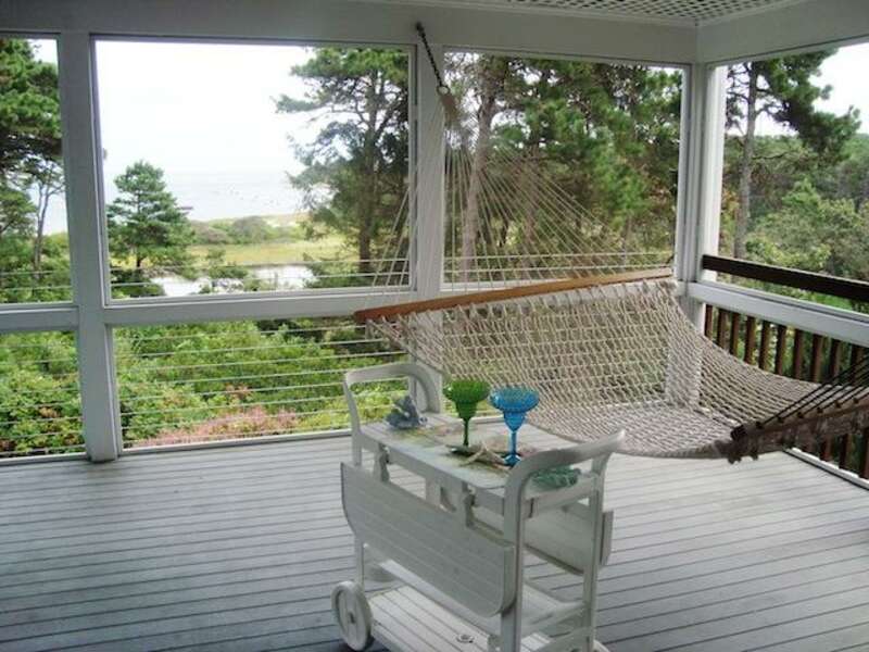 Screened in porch - time to relax - Waterfront North Chatham Cape Cod New England Vacation Rentals