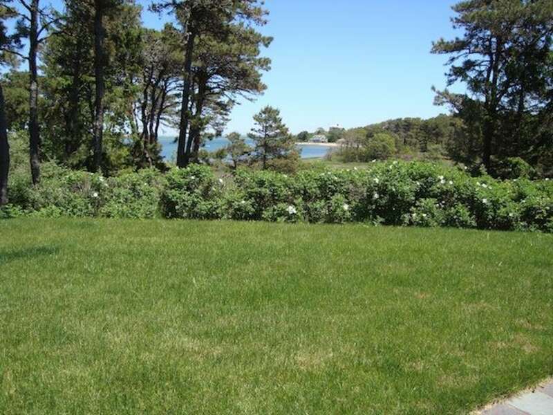Backyard- perfect for a game of croquet or badminton! - Waterfront North Chatham Cape Cod New England Vacation Rentals