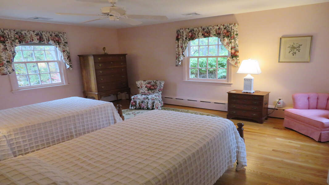 Bedroom 2 with twins - Waterfront North Chatham Cape Cod New England Vacation Rentals