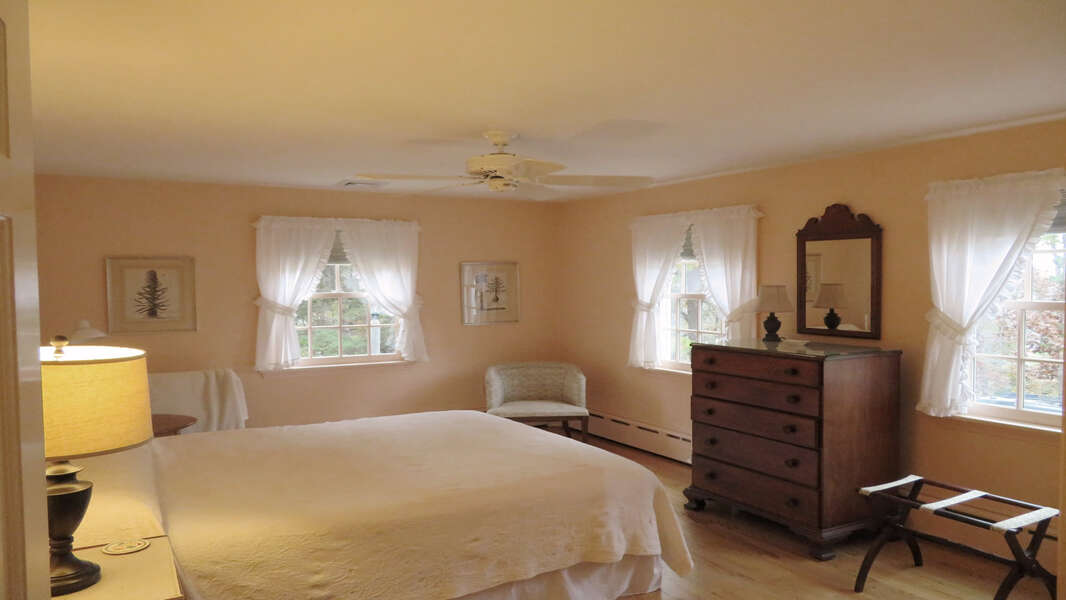 Bedroom 3 with Queen- Bath off hall - Waterfront North Chatham Cape Cod New England Vacation Rentals