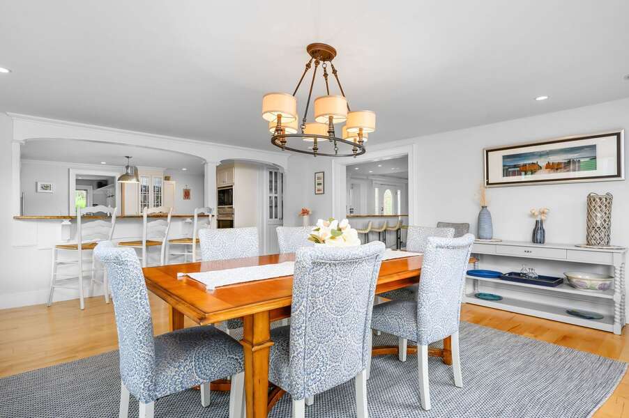 Dining area with adjacent kitchen for easy meal service - 201 Main Street Chatham Cape Cod - Sandpiper - NEVR