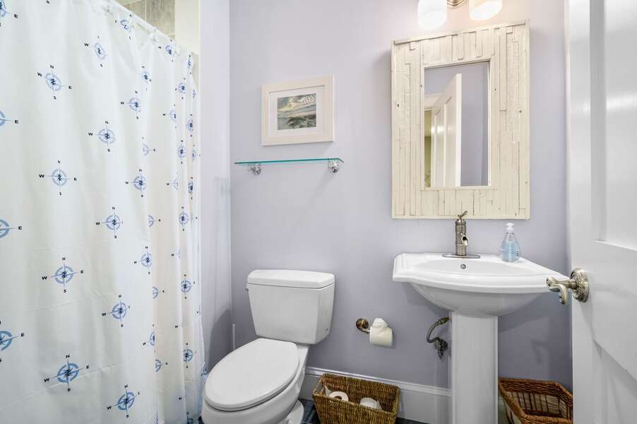 Lower level bathroom #5 with shower - 201 Main Street Chatham Cape Cod - Sandpiper - NEVR