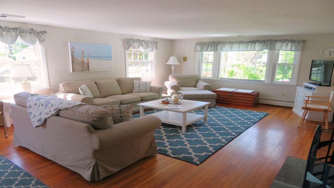 Lots of comfortable seating.  Offering WiFi and Central Air! - 14 Capri Lane -Chatham Cape Cod- New England Vacation Rentals