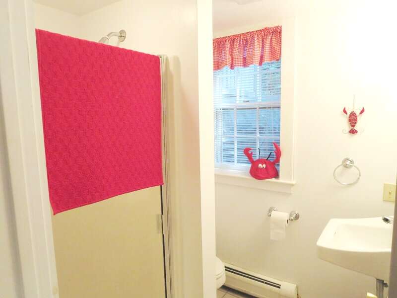 2nd bathroom with a shower on the lower level -14 Capri Lane -Chatham Cape Cod- New England Vacation Rentals
