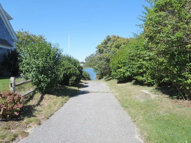 Deeded access to Oyster Pond at the end of the street -14 Capri Lane -Chatham Cape Cod- New England Vacation Rentals