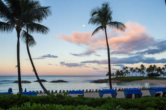 Dusk Picture of the Lagoon by the Ko Olina Kai Golf Estate
