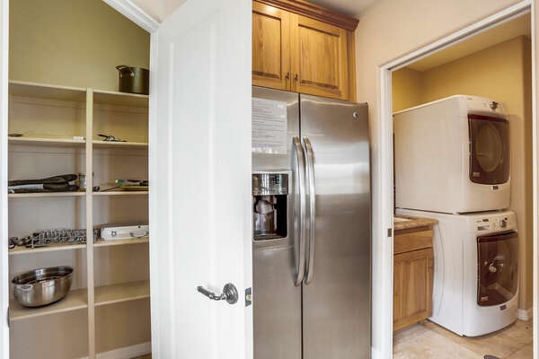 Refrigerator and Washer-Dryer Unit.