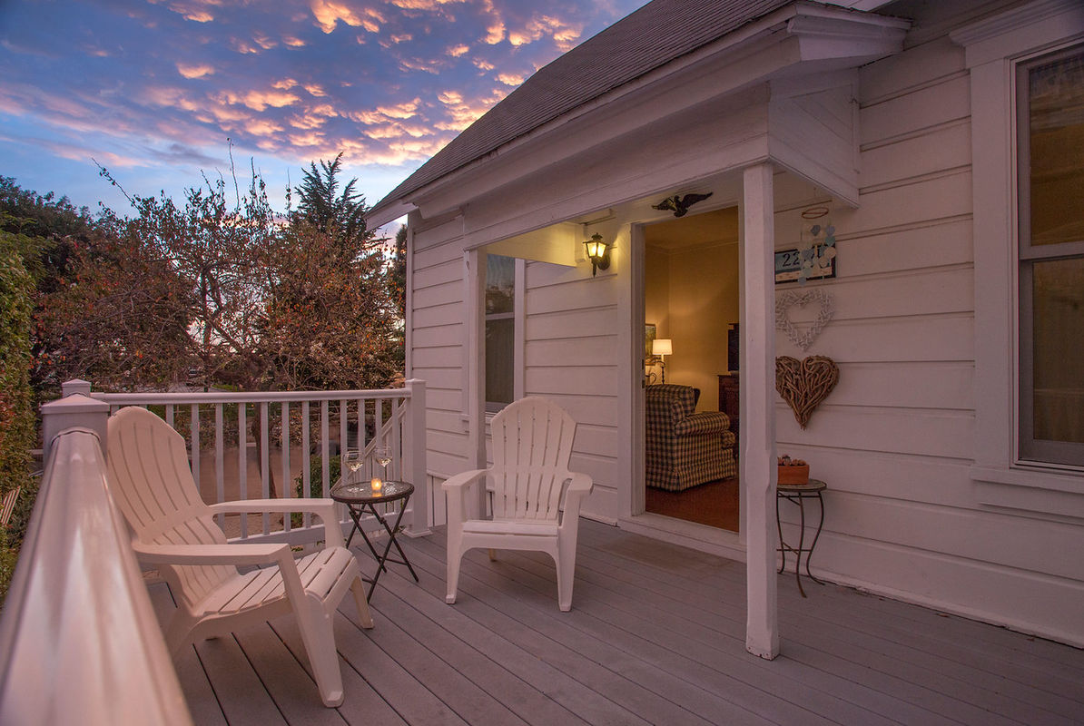 Enjoy the evening sunset on the front porch