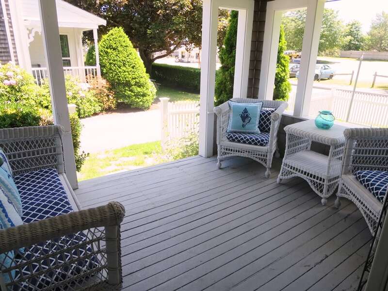 Sit -relax - read a book or enjoy people watching on Main Street!  388 Main Street Chatham Cape Cod New England Vacation Rentals