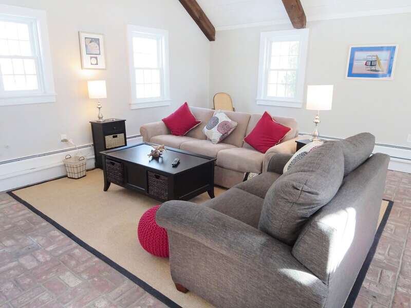 Open Great room (offers comfortable memory foam pull out sofa) - 4 Long Pond Drive Harwich Cape Cod New England Vacation Rentals-#BookNEVRDirectCapeRetreat