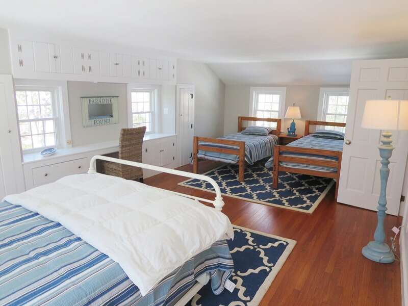 Bedroom #3 on the 2nd floor with a Queen and 2 Twins - 4 Long Pond Drive Harwich Cape Cod New England Vacation Rentals-#BookNEVRDirectCapeRetreat