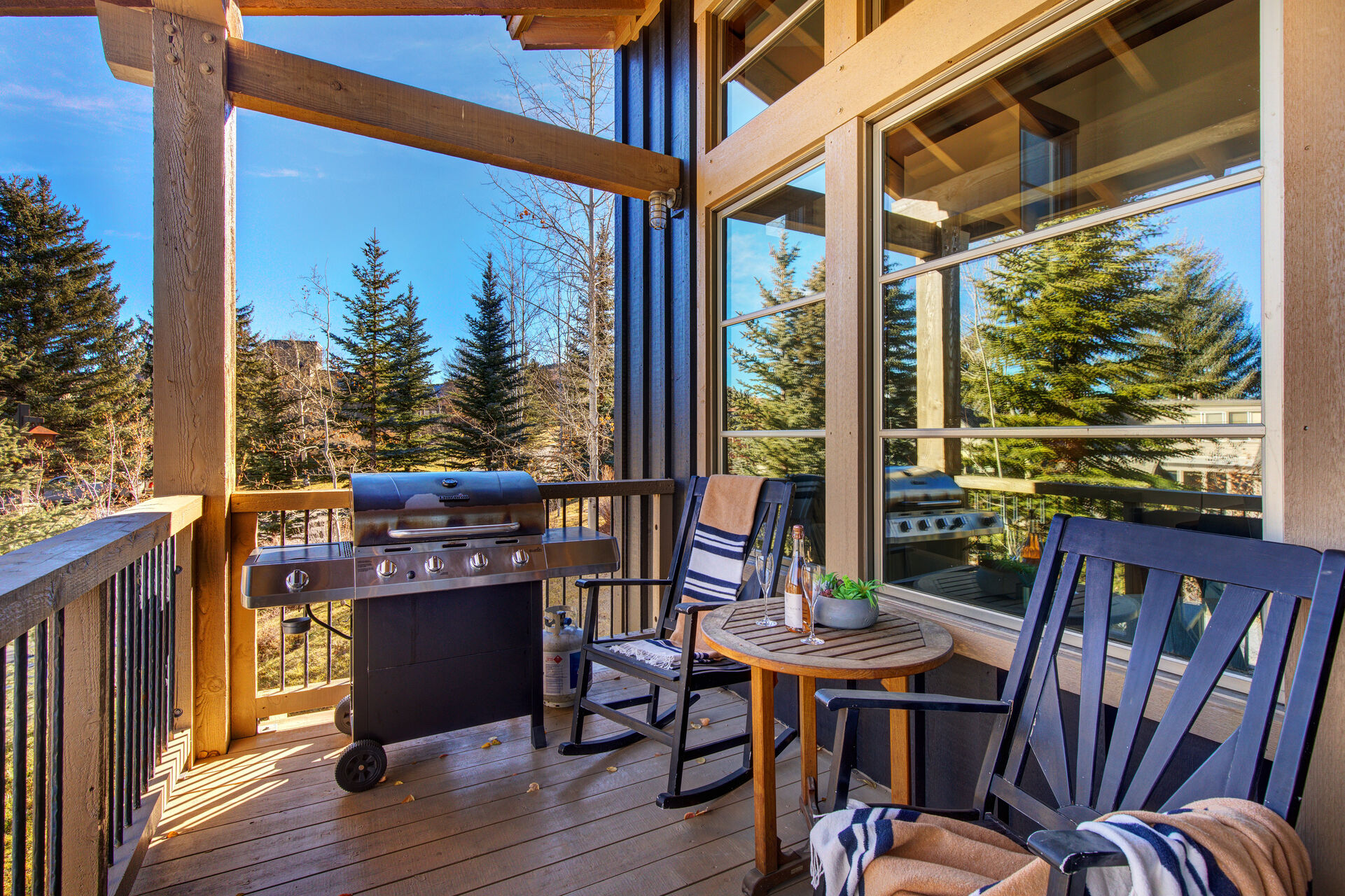 Main Floor deck with BBQ and Seating