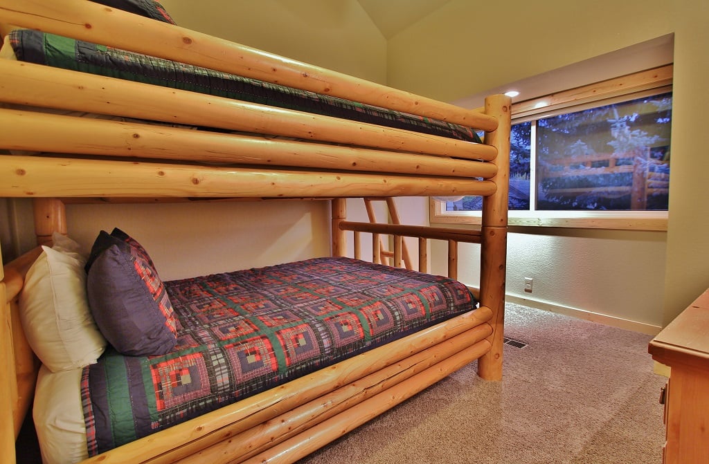Bedroom number 2 with Full over Full bunk beds with 42