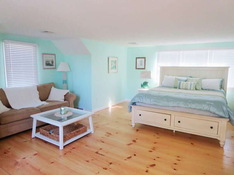 Upstairs with California king bed - 93 Pine Ridge Road Chatham Cape Cod New England Vacation Rentals