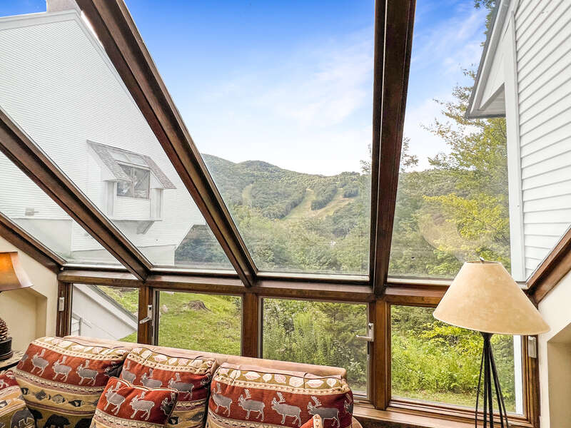 Living Room View of Bear Mountain