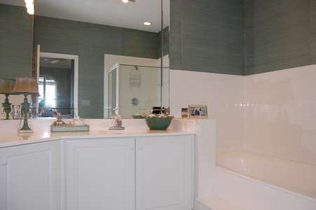 Master Bath with Shower and Garden Tub
