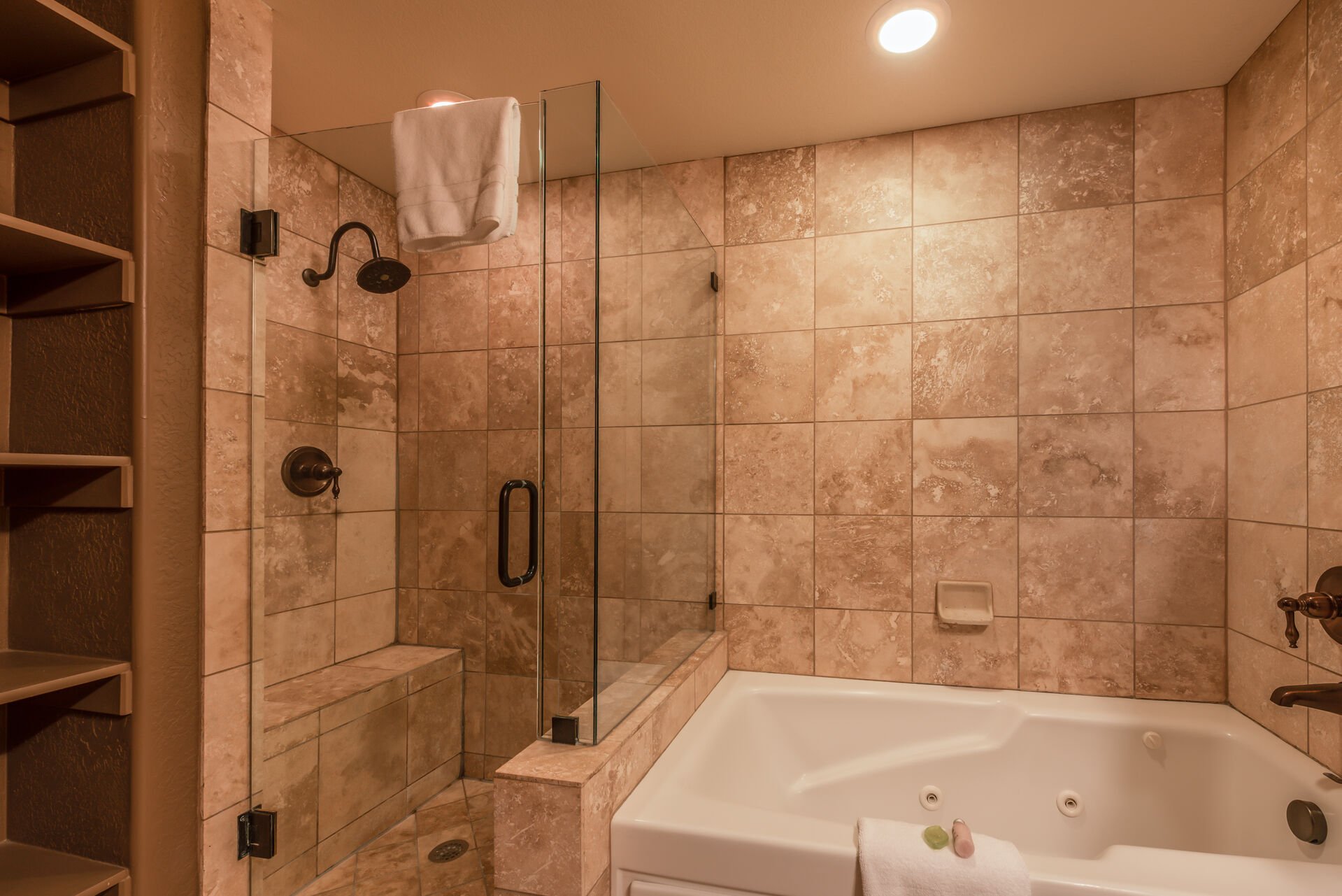 Master bath with Soaking Tub, and Shower