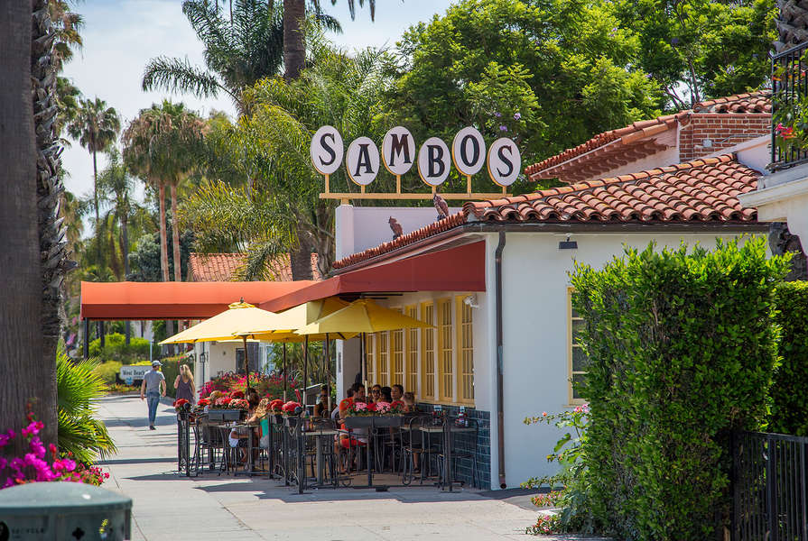 The original Sambo's is just behind The Lookout and on the beach
