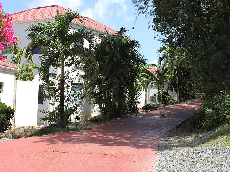 Private drive passes each townhome villa