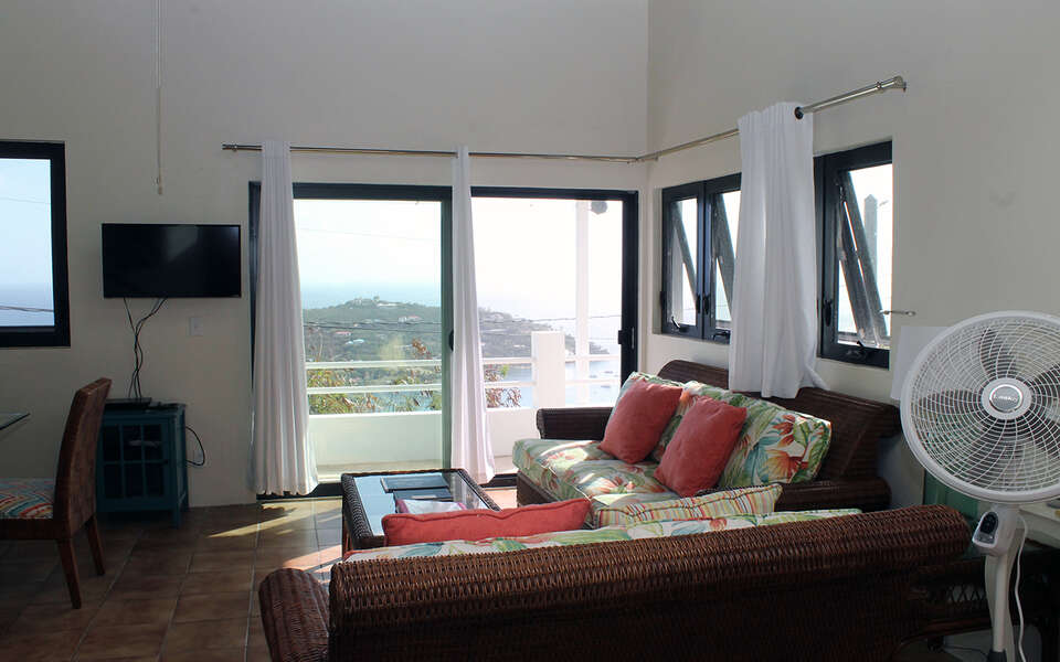 Living Room Sliding Door to Balcony