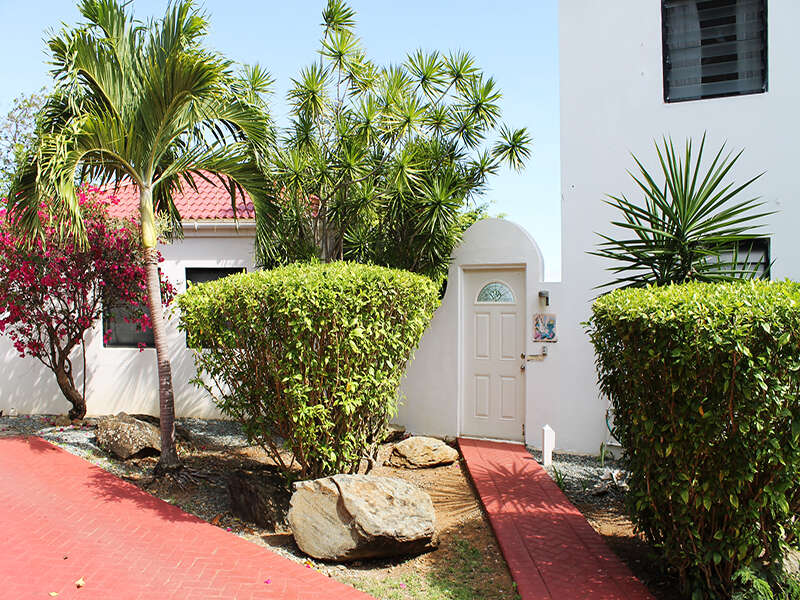 Pathway from private parking to Courtyard Entrance