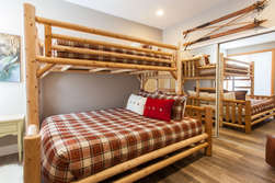 Guest Bedroom -Twin over Queen bunk bed in the second bedroom, 50” Samsung smart HDTV