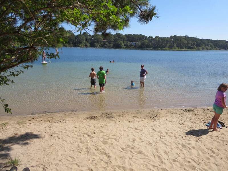White Pond public area offers a small- white sandy beach area for all to enjoy.- Chatham Cape Cod New England Vacation Rentals