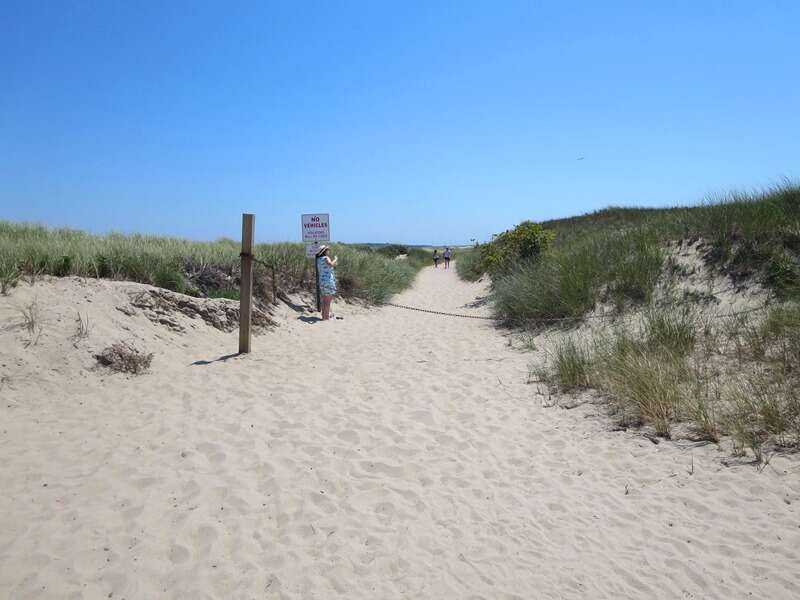 Looking for the ocean - just a short 5 minute drive from the house- Enjoy a Dune walk at Hardings beach!- Chatham Cape Cod New England Vacation Rentals