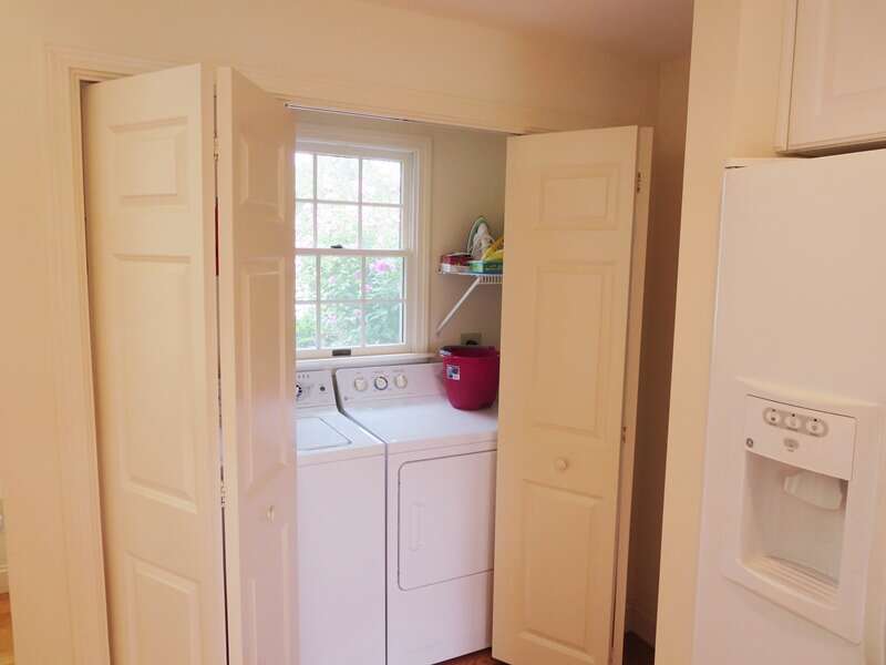 Laundry on 1st floor off kitchen area - 151 Sky Way Chatham Cape Cod New England Vacation Rentals