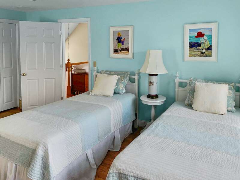2nd floor bedroom #3 with Twins and trundle- 151 Sky Way Chatham Cape Cod New England Vacation Rentals