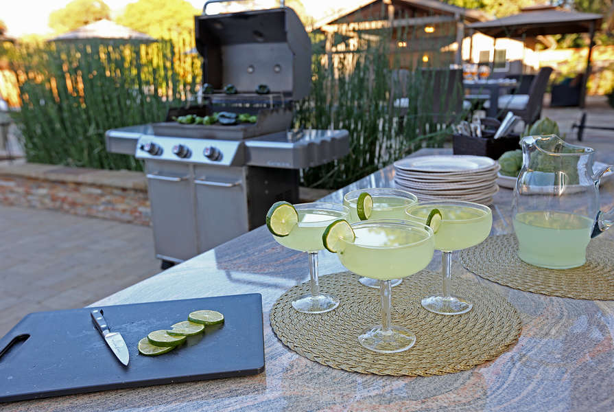 Enjoy cool drinks while grilling up a storm!