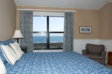 Master Bedroom with King Bed and Ocean Views
