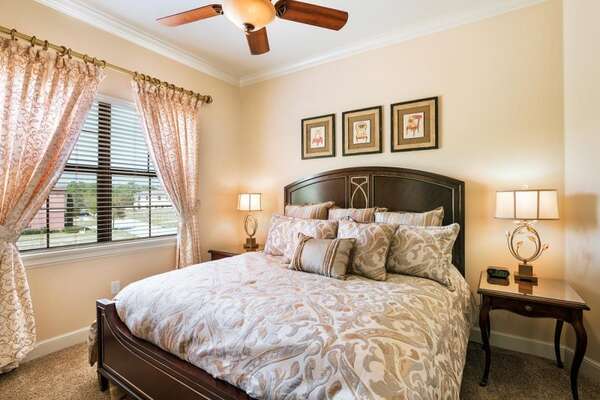 Awake rejuvenated in luxury bedding featured throughout the home and in upstairs master suite 6 bedroom