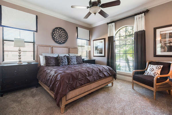 Retreat to the tranquility of downstairs master suite 4 bedroom