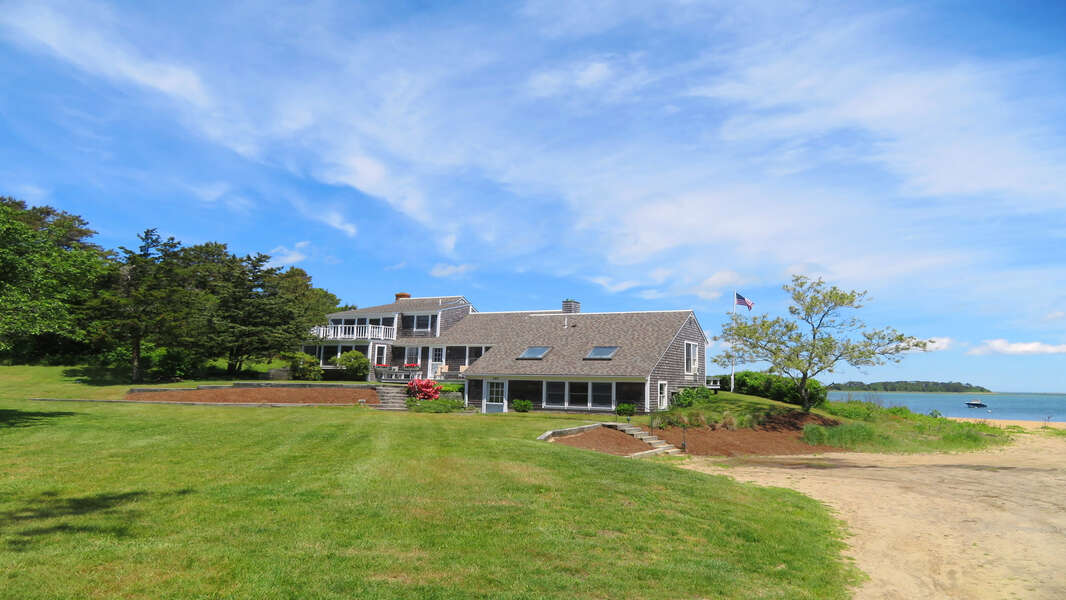 Enjoy the privacy of the large yard- the ease of access to the beach and plenty of parking. - 299 Cranberry Lane North Chatham Cape Cod New England Vacation Rentals   #BookNEVRDirectBarefootHome