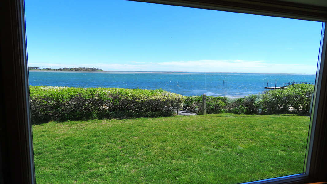 Take the view in from the window seat - 299 Cranberry Lane North Chatham Cape Cod New England Vacation Rentals  #BookNEVRDirectBarefootHome