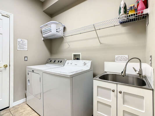 in-home laundry facilities