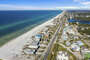 Aerial view of the area, with this 30A Vacation Rental circled.