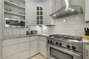 Luxury Kitchen Features Stainless Steel Appliances.