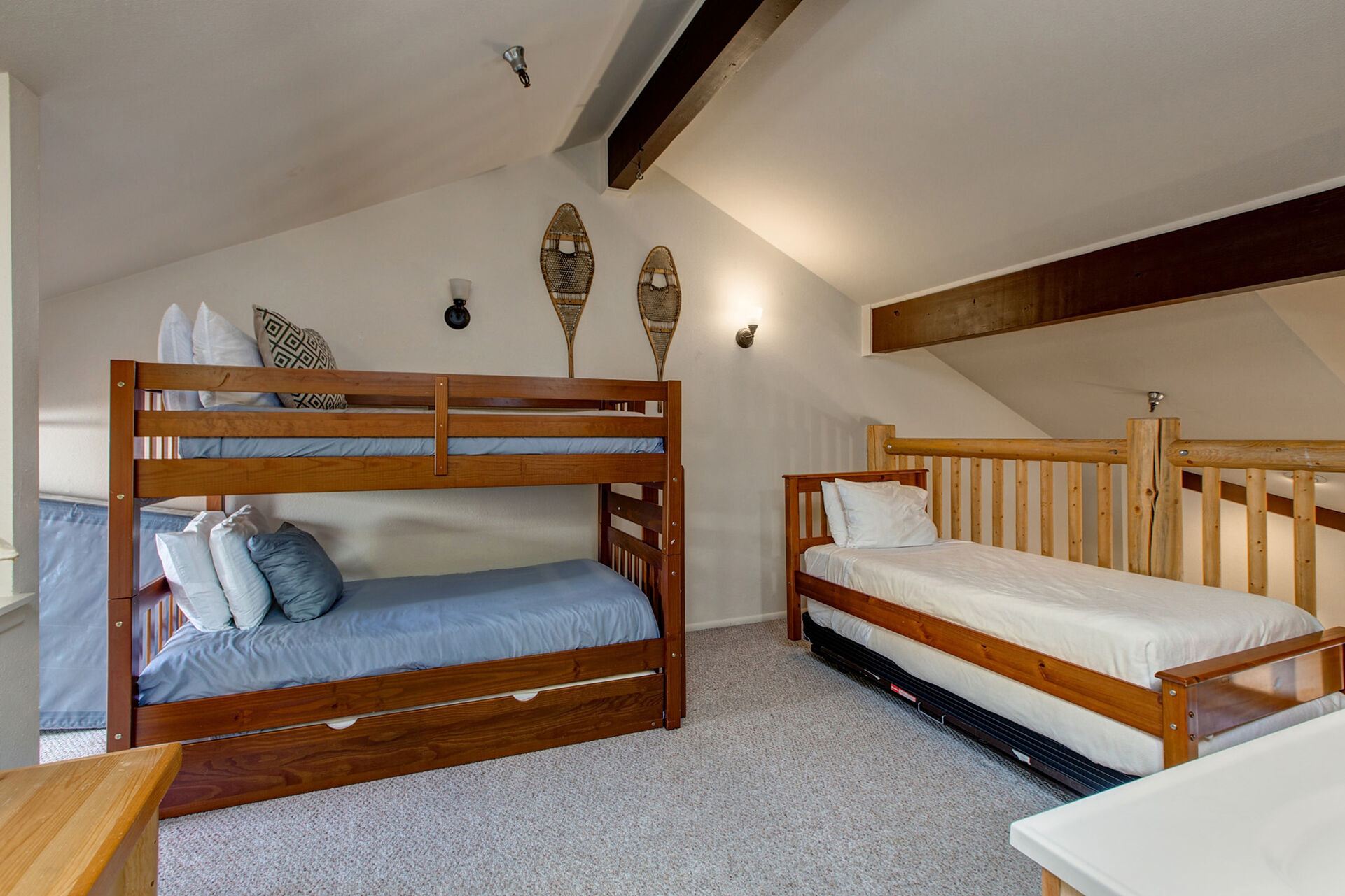 Loft with a Twin Bed, Twin over Twin Bunk Beds with a Twin Trundle, 32