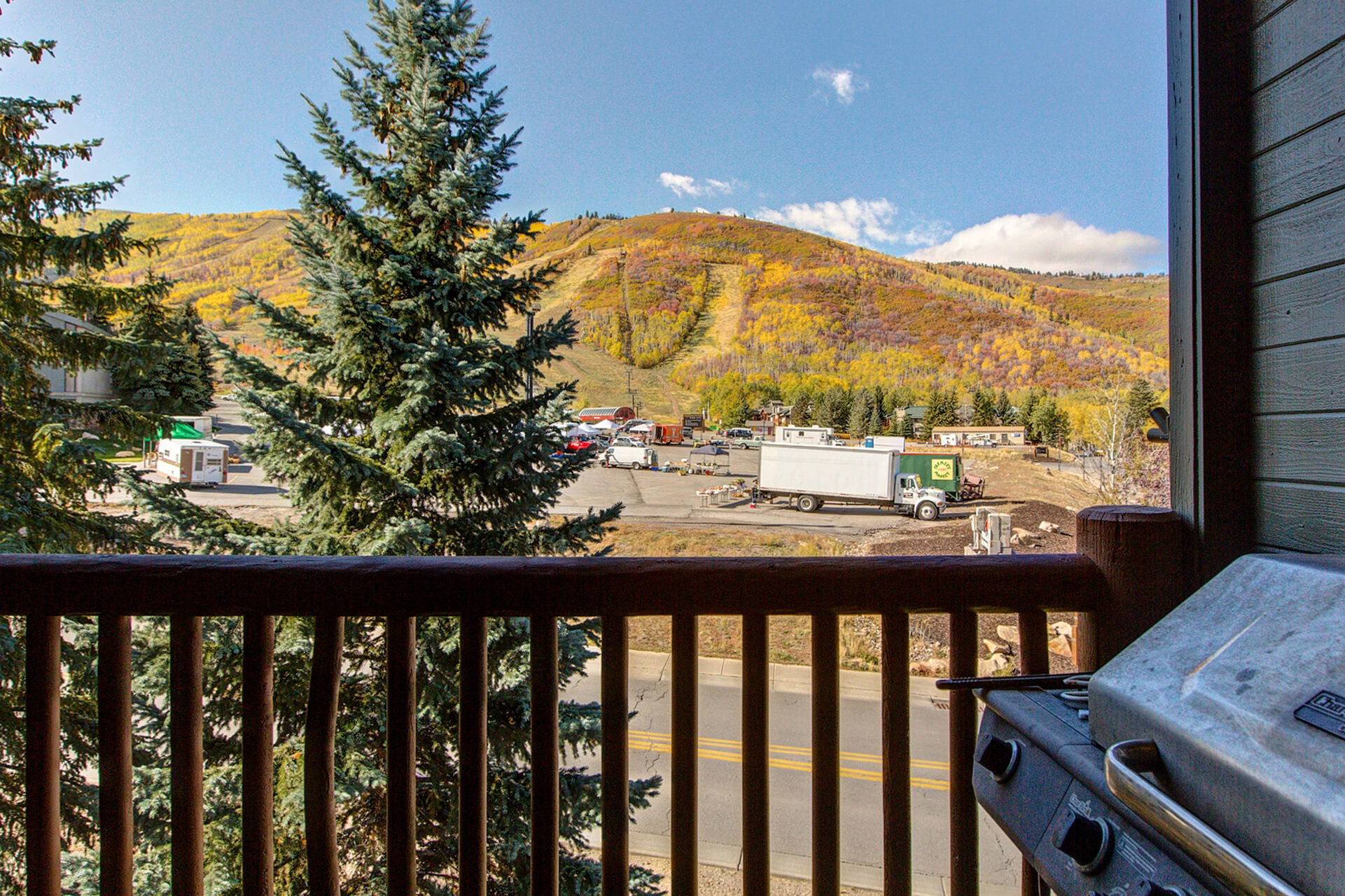 View of Park City Mountain Resort from Living Room Balcony