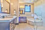 Master Bathroom with Large Euro Glass Shower, Roman Tub, Dual Vanities and Heated Floor
