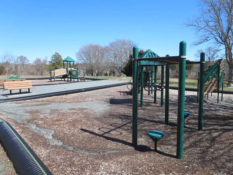 Seaview Park and recreational area. Just 0.1 mile away. Offering a dog walking park area, picnic area, and playground - Dennisport Cape Cod New England Vacation Rentals